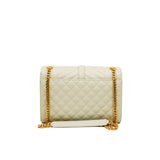 thumbnail medium envelope in leather white grey ghw