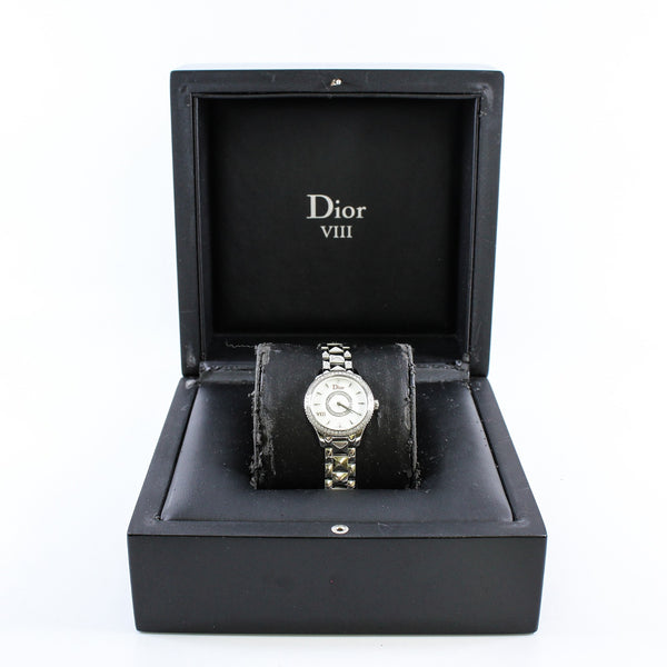 VIII Montaigne 25mm In Stainless Steel/Diamonds Quartz Watch - L'UXE LINK