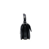 thumbnail small trendy cc flap bag with top handle  so black lambskin