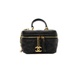 thumbnail mini vanity bag in black caviar ghw seri 31