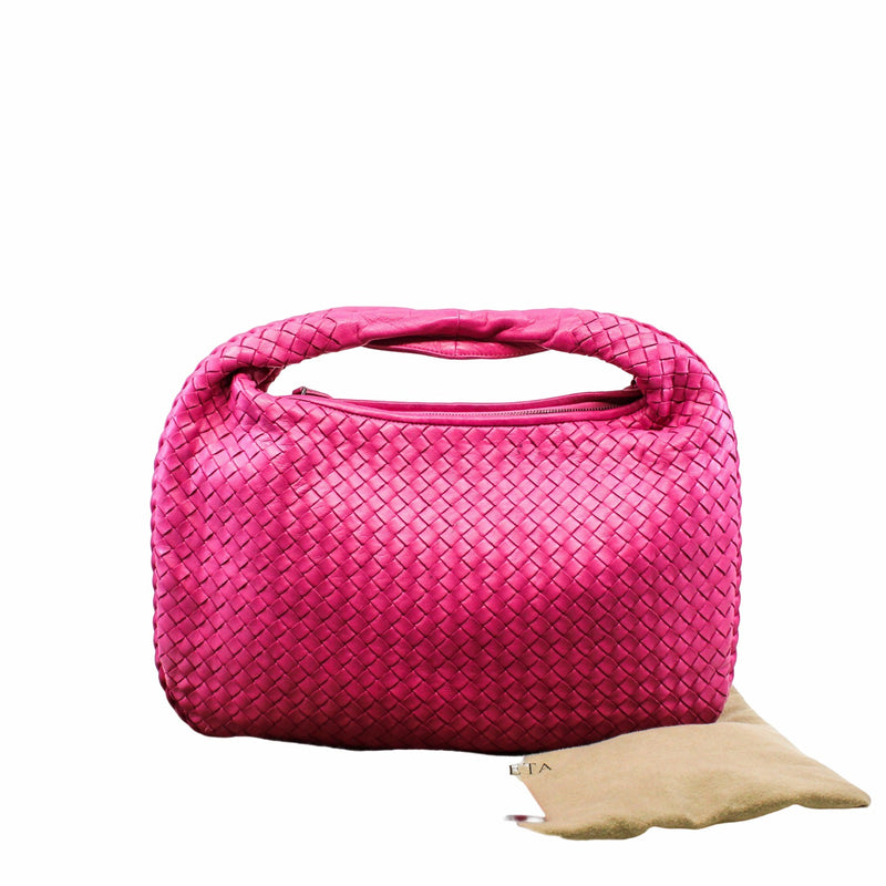 Intercciato Hobo Bag Pink Ghw - L'UXE LINK