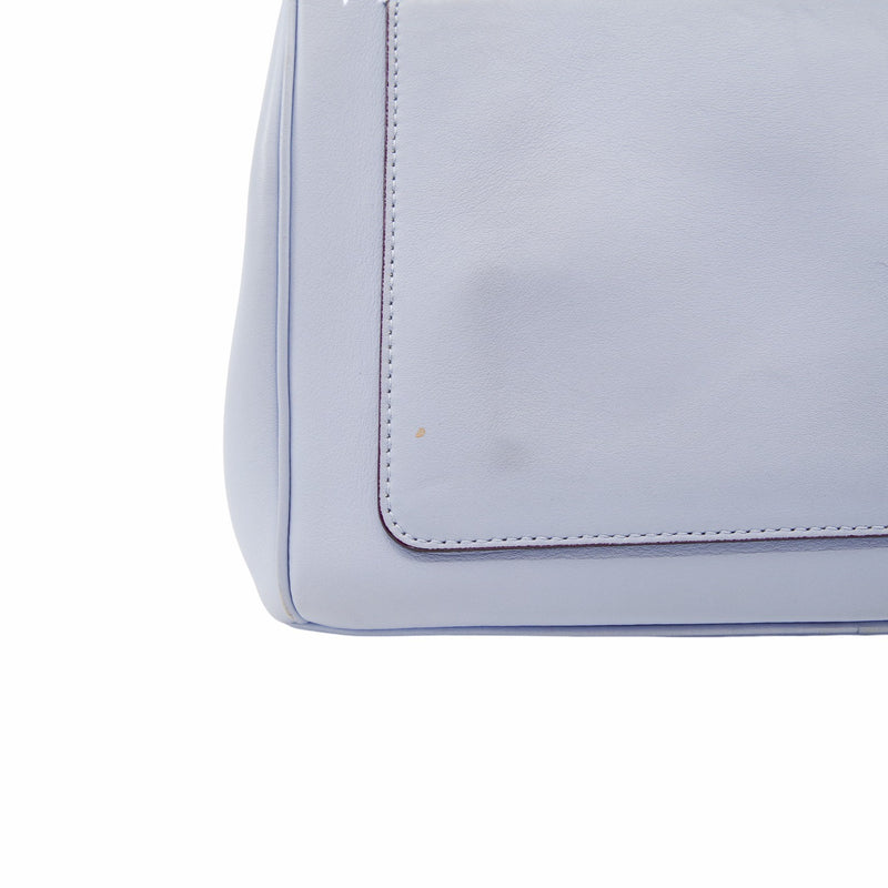 Be Dior  Flap Bag Medium Leather Blue And Red PHW - L'UXE LINK