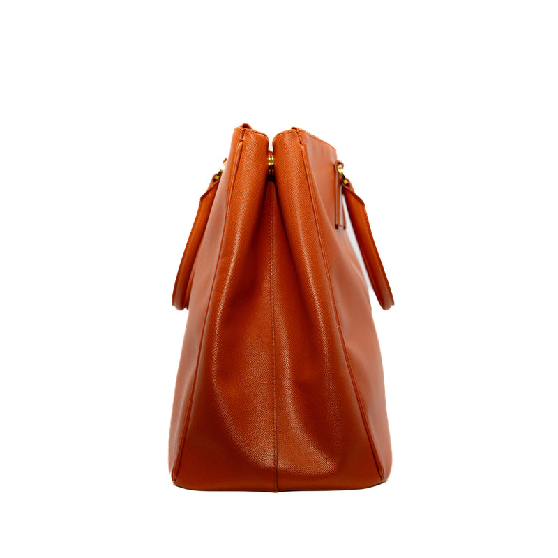 saffiano large in epsom orange ghw - L'UXE LINK
