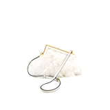 thumbnail First small bag in fox fur/ leather white ghw