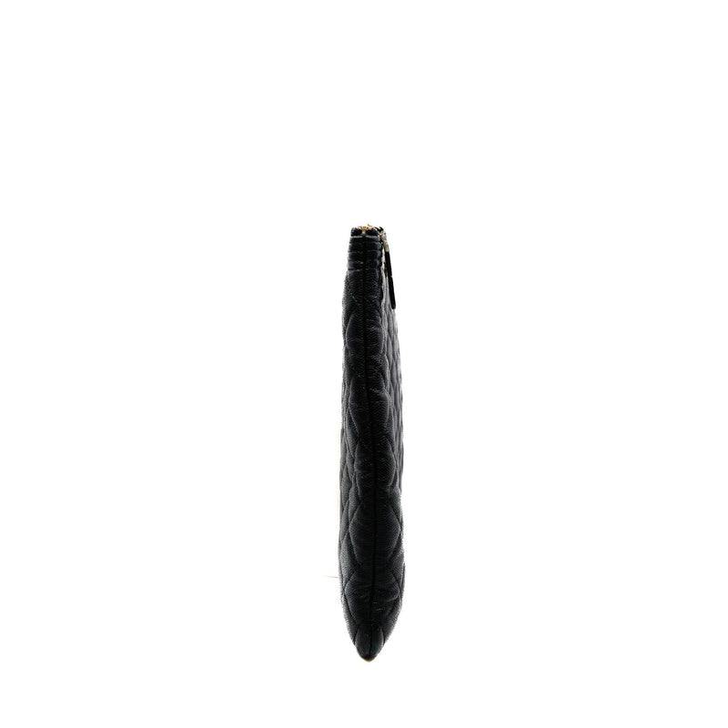 Large Boy O-Case Clutch In Black Caivar Lether Seri 24