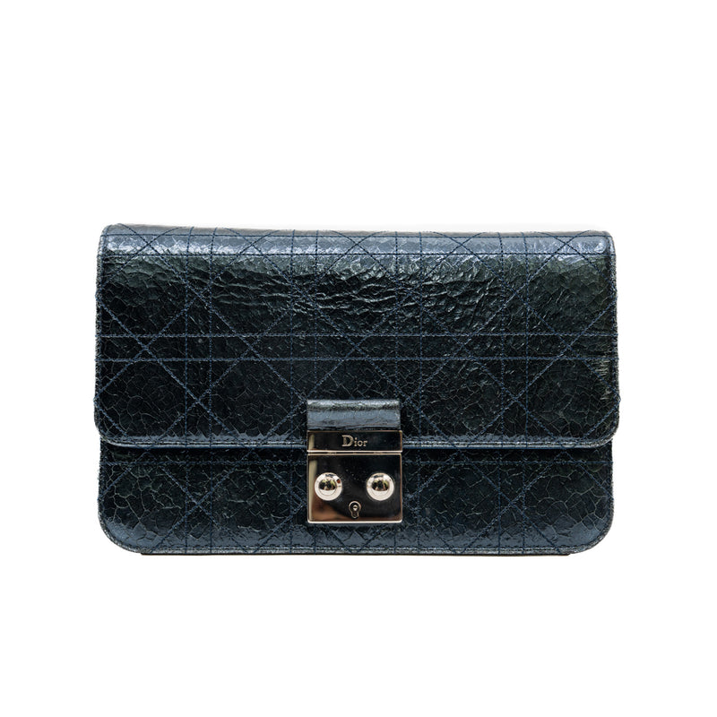 metallic cannage miss dior promenade bag PHW