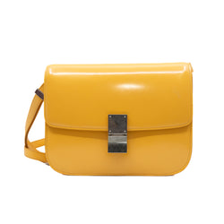 medium classic box in patent yellow ghw