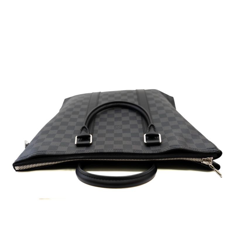 Graphite Anton tote bag in Damier Graphite coated canvas phw - L'UXE LINK