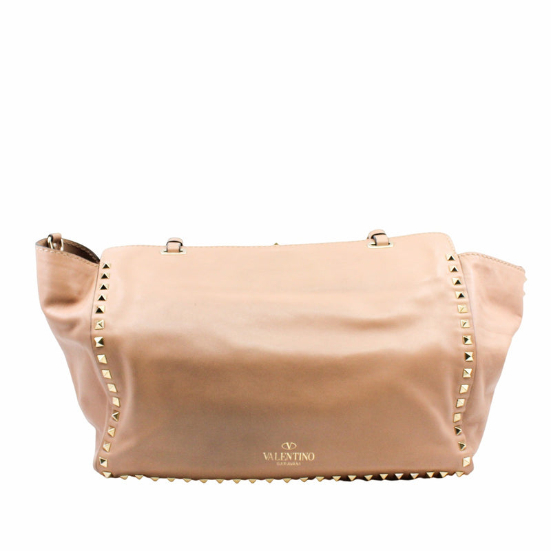 Garavani Rockstud Tote Leather Beige - L'UXE LINK