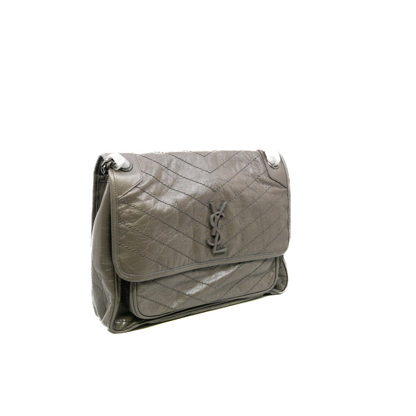 medium niki grey calfskin phw