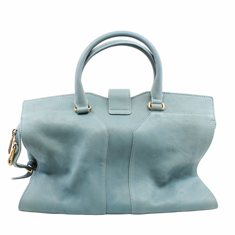 CHYC CABAS TOTE  LEATHER BLUE GHW - L'UXE LINK