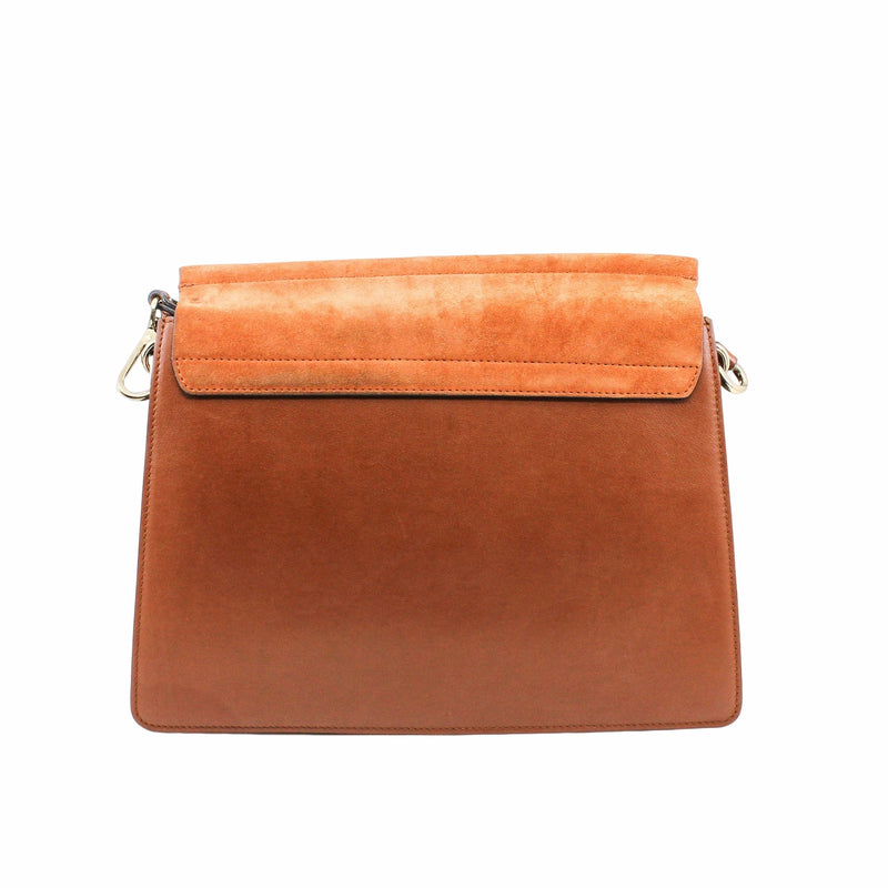 faye medium leather brown ghw - L'UXE LINK