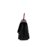 thumbnail medium coco handle with pink lizard handle in cavair black ghw seri 26