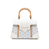 thumbnail Structure Saigon PM bag canvas/calfskin white phw