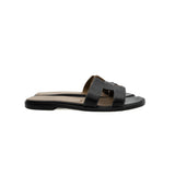 thumbnail H silpper black with brown Size 37