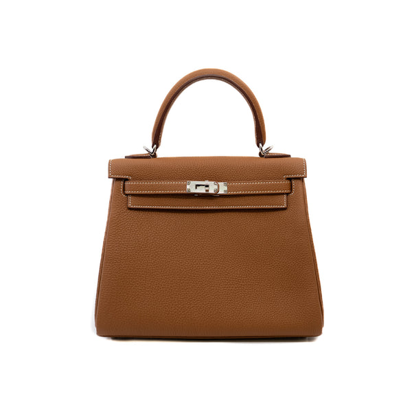 kelly 25cm in gold togo phw B stamp