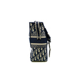 thumbnail Medium Diorcamp Bag Blue Dior Oblique Embroidery