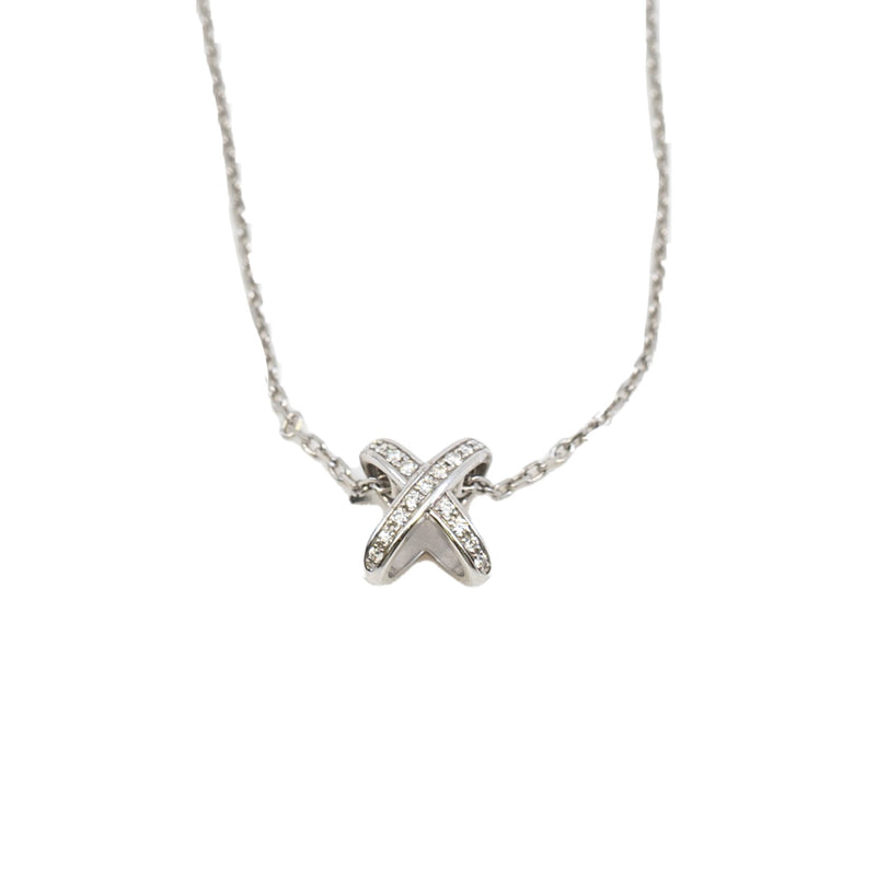 JEUX DE LIENS PENDANT diamond necklace in 18k wg#1905303