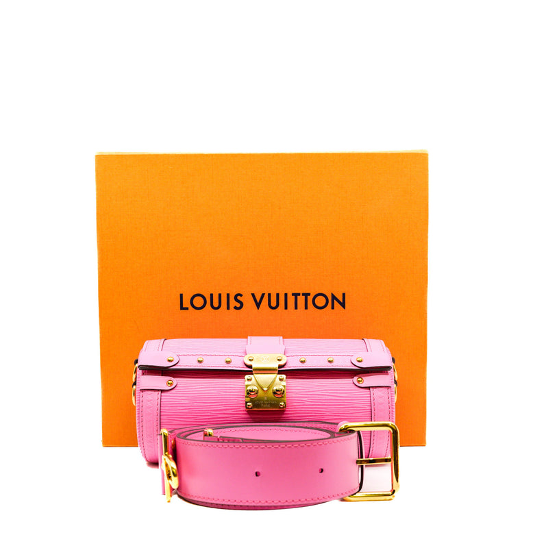 Papillon Pink Epi Leather Trunk Bag GHW - L'UXE LINK