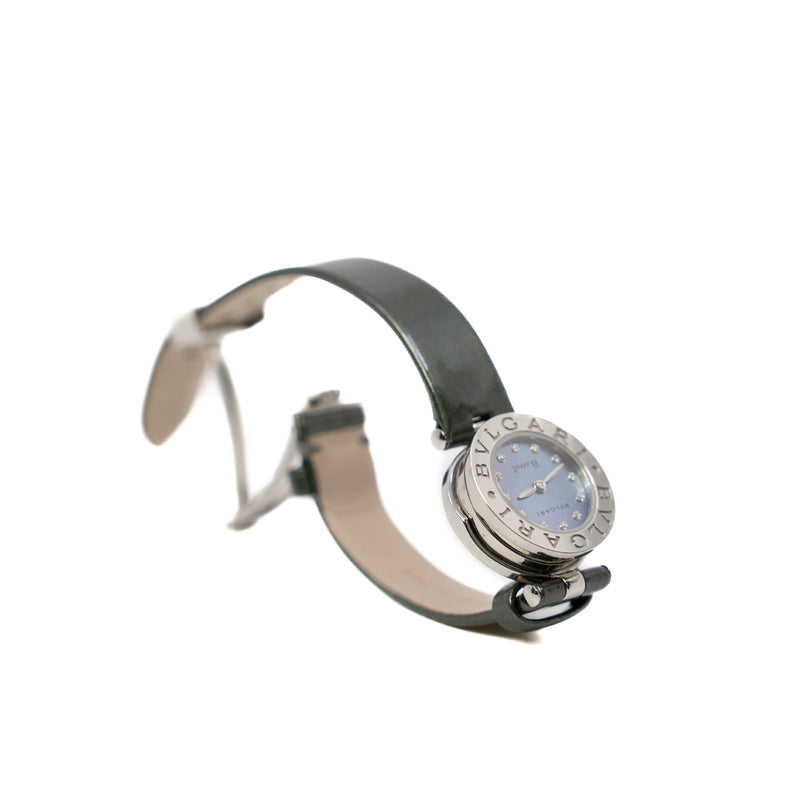 B.Zero1 BZ22S 22mm Diamond And Blue Shell Face Watch - L'UXE LINK