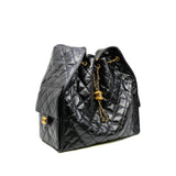 thumbnail large 25 bag in shiny calfskin black ghw #UJE7