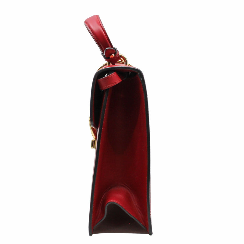 top handle slyvie medium red ghw - L'UXE LINK