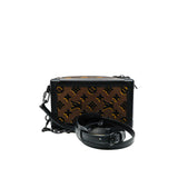 thumbnail vertical soft trunk in monogram/black suede black hw