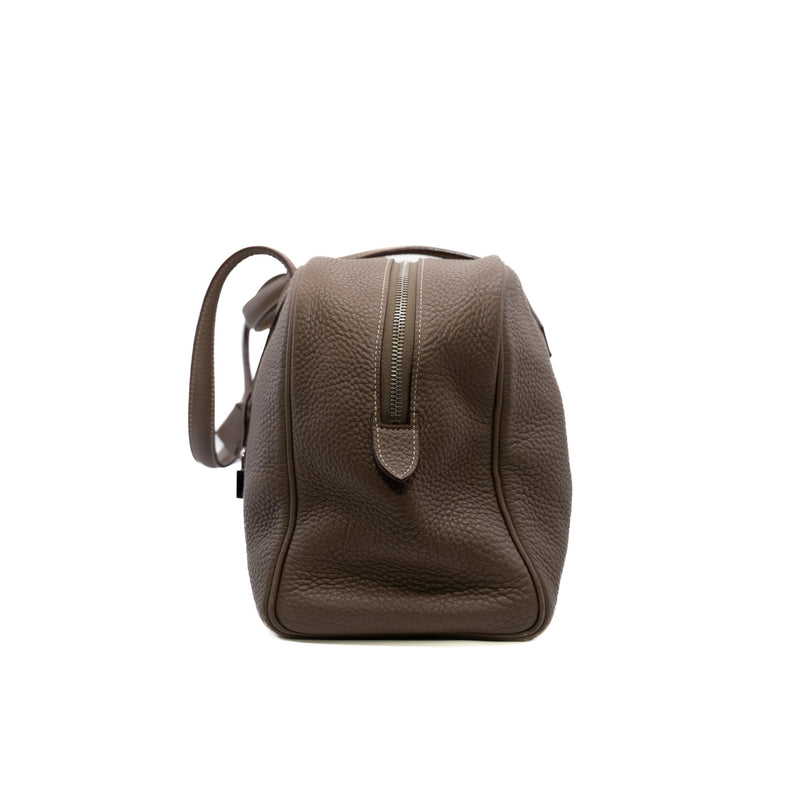 Victoria 35 TC Leather Handbag Etoupe PHW L Stamp - L'UXE LINK