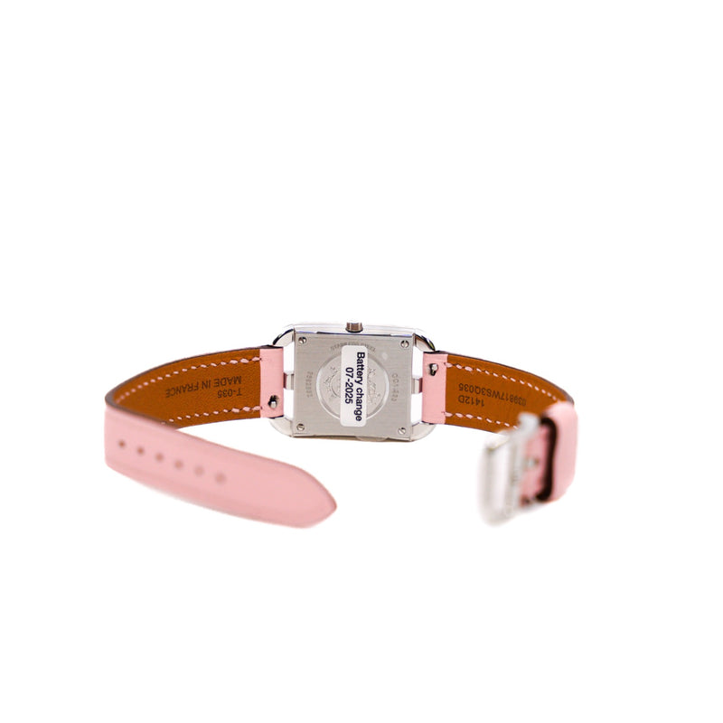 small cape cod watch with diamond with pink strap 31mm