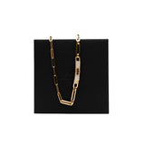 thumbnail kelly half diamond double bracelet/chocker in 18k rg 21AE090424