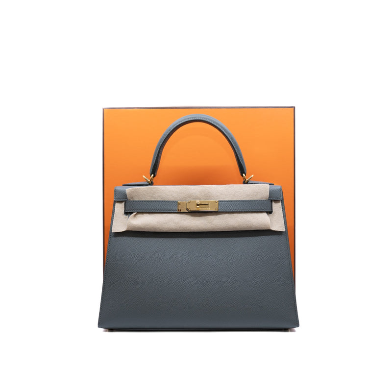 kelly 28cm epsom 63 color Vert Amande ghw - L'UXE LINK