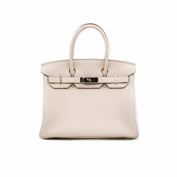 birkin 30cm in togo craie stamp Z PHW