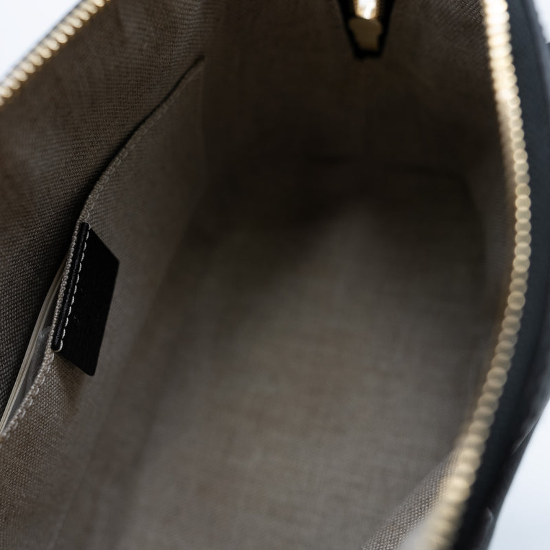 small GG Interlocking bag in black with strap GHW - L'UXE LINK
