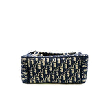 thumbnail Medium Diorcamp Bag Blue Dior Oblique Embroidery