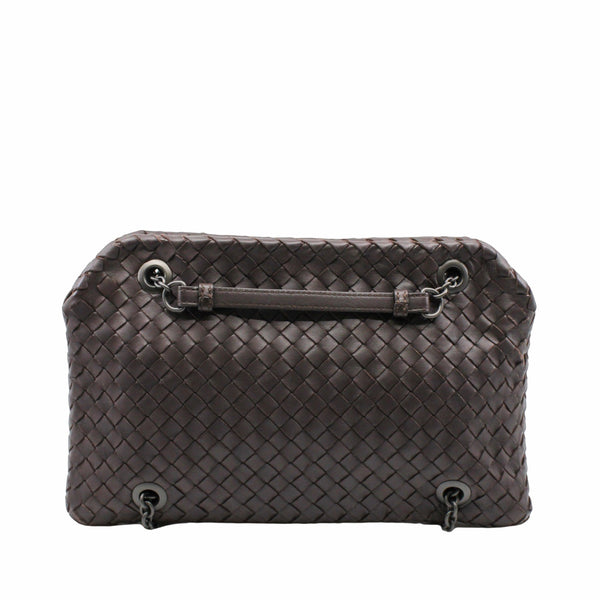 Nero Intrecciato Nappa Chain DUO Bag Black PHW - L'UXE LINK