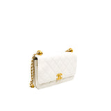 thumbnail 25s double gold ball woc in white calfskin ghw #G3N8xxxx