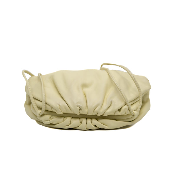 Mini Pouch In Light Yellow Calf Leather GHW - L'UXE LINK