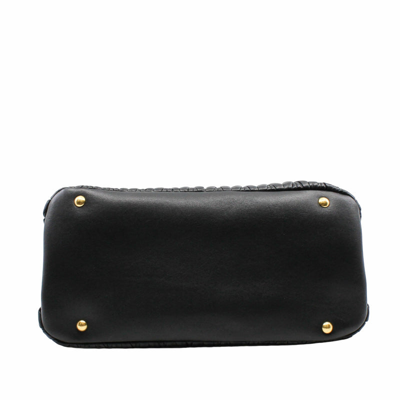 tote lambskin black - L'UXE LINK