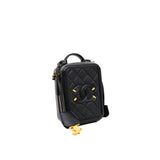 thumbnail small CC filigree vertical vanity case in black caviar 2862XXXX GHW