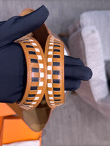 thumbnail picotin 18 in gold epsom with multicolor strap phw c stamp