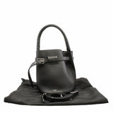 thumbnail basket handle tote small leather black phw - L'UXE LINK