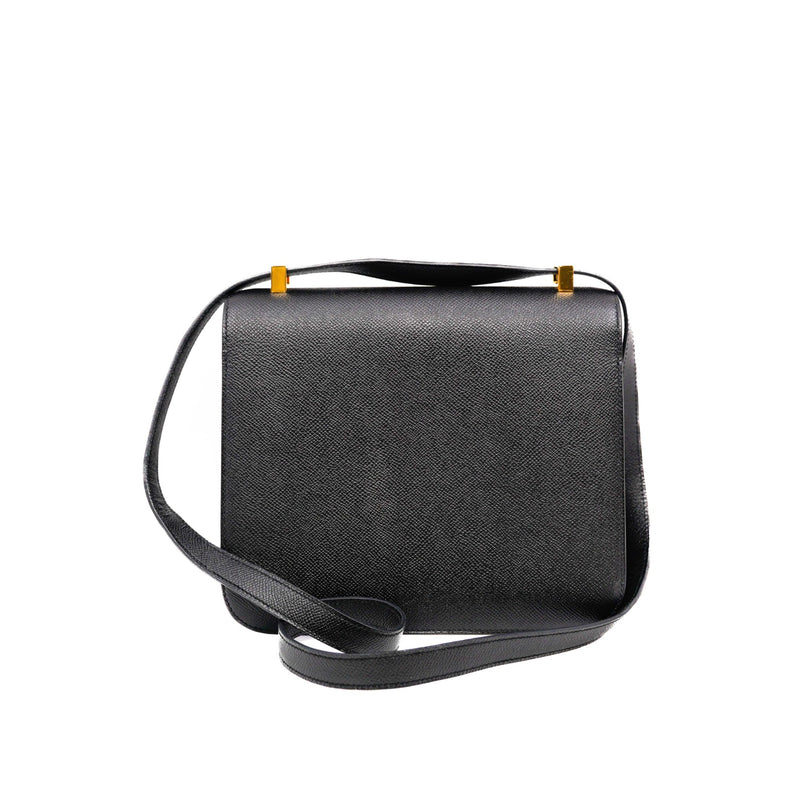 constance 24 in epsom black ghw T stamp
