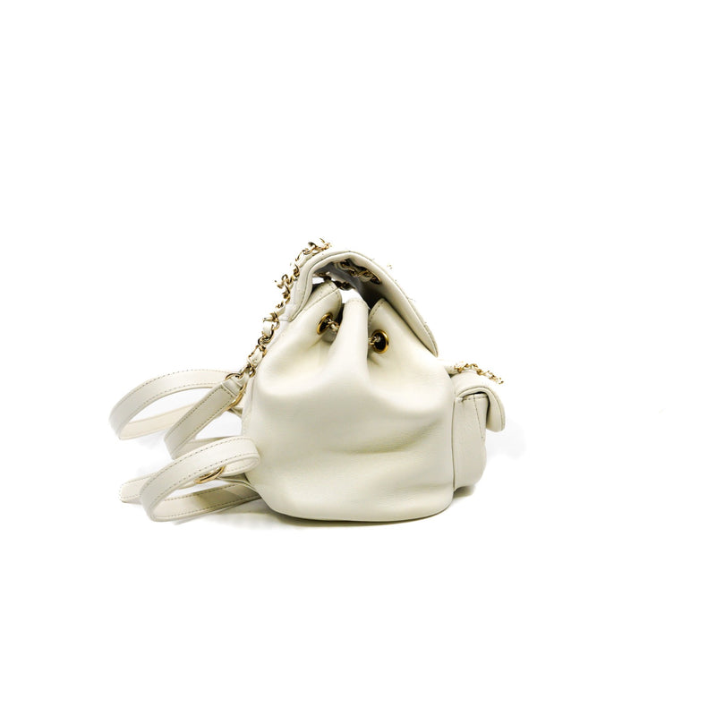small duma in white lambskin  LGHW