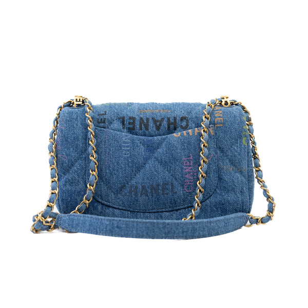 denim cf small with colorful letter ghw