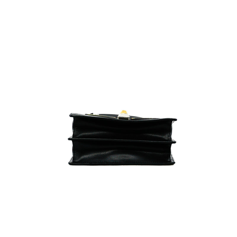 Small Monster Kan I Black Calfskin Shoulder Bag PHW - L'UXE LINK