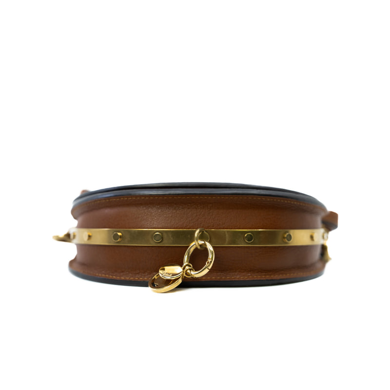 Small Nile Minaudière In Brown Calfskin Leather Handbag GHW - L'UXE LINK