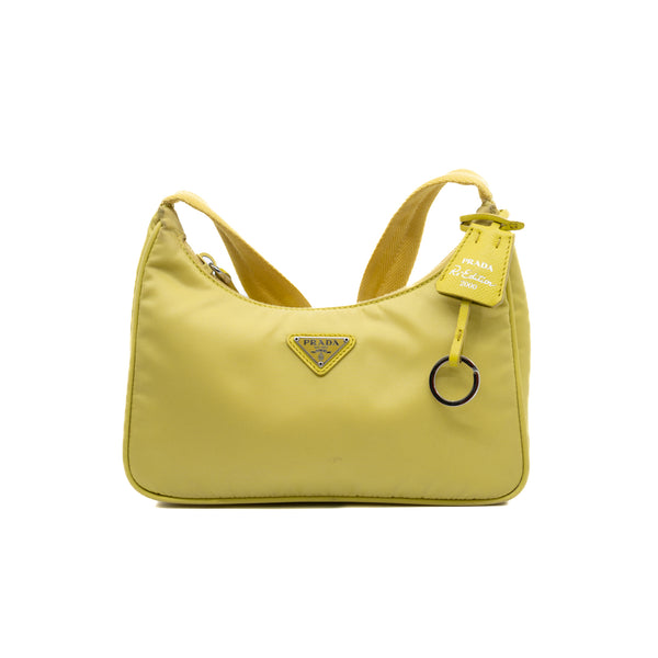 Re-Edition 2000 Re-Nylon Yellow Mini Bag - L'UXE LINK