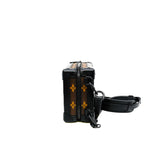 thumbnail vertical soft trunk in monogram/black suede black hw