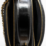 thumbnail top handle bowling bag in black shiny calfskin ghw #G8GTXXXX