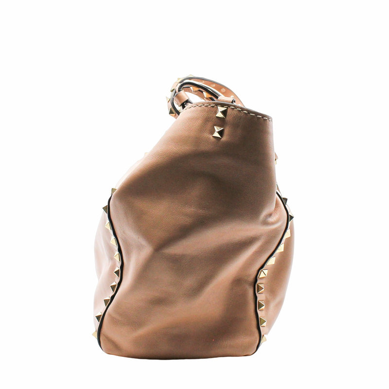 Garavani Rockstud Tote Leather Beige - L'UXE LINK